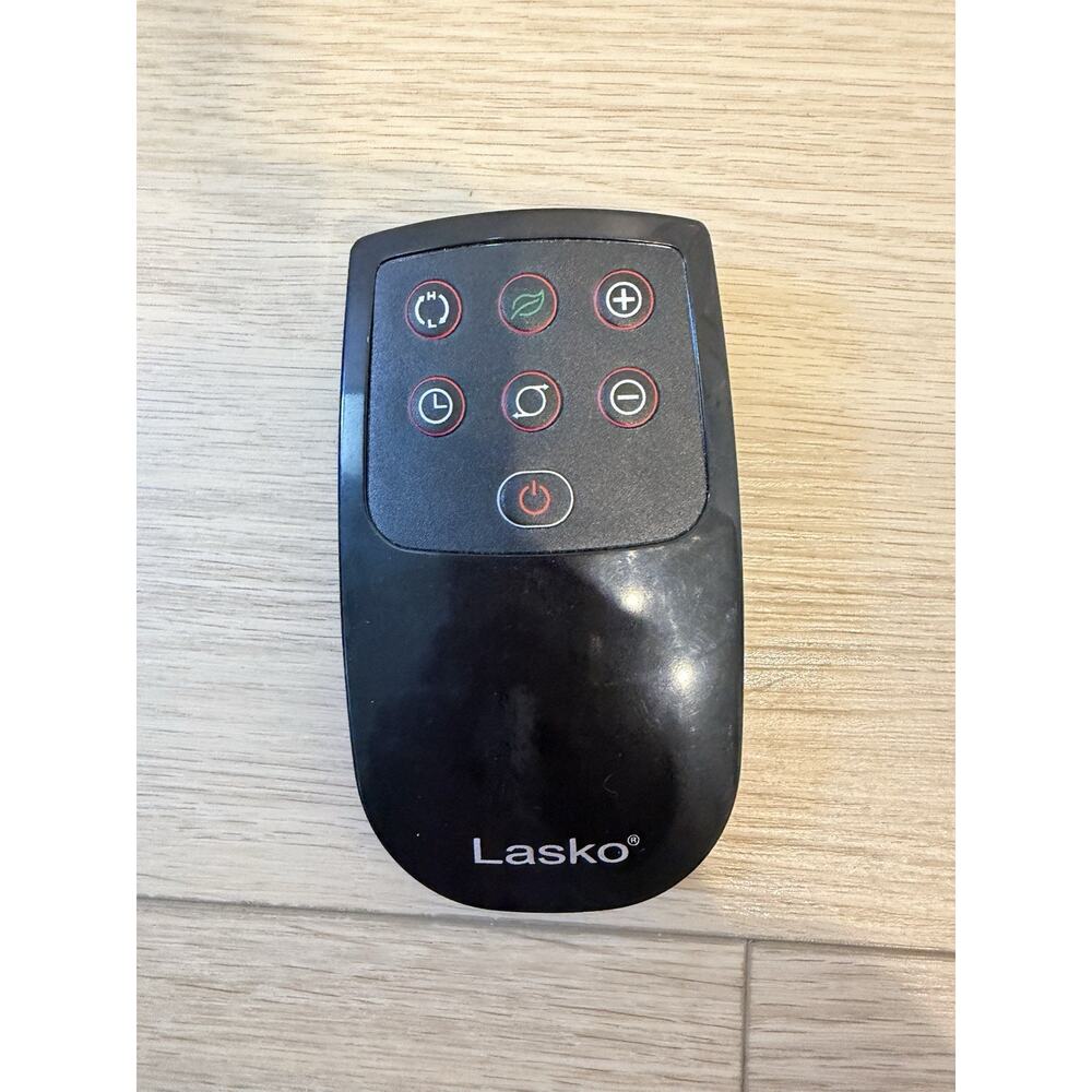 Genuine Lasko 6‑Button Remote Control Black OEM Tested Works Great Clean